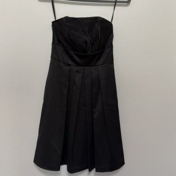 WHBM Strapless Pleated Mini Formal Dress Size 00 - Picture 1 of 7